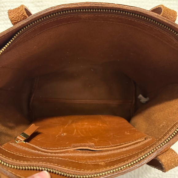 Madewell Cognac Leather Tote Bag - Picture 4 of 6